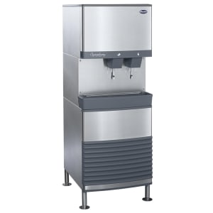 608-110FB425AL 425 lb Floor Model Nugget Ice & Water Dispenser - 90 lb Storage, Cup Fill, 115...