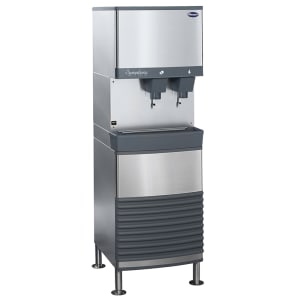 608-50FB425AL 425 lb Floor Model Nugget Ice & Water Dispenser - 50 lb Storage, Cup Fill, 115v