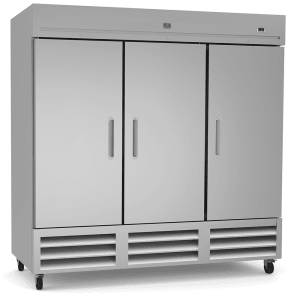 Kelvinator Commercial KCHRI81R3DFE 81&quot; Three Section Reach In Freezer, (3) Solid Doors, 230v/1ph