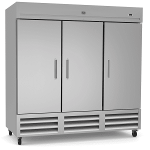 260-KCHRI81R3DFE 81" Three Section Reach In Freezer, (3) Left/Right Hinge Solid Doors, 230v