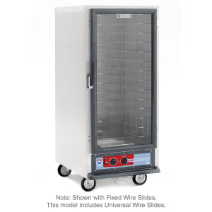 001-C517HFCU 3/4 Height Non-Insulated Mobile Heated Cabinet w/ (14) Pan Capacity, 120v