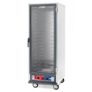 001-C519CFC4 Full Height Non-Insulated Mobile Heated Cabinet w/ (18) Pan Capacity, 120v