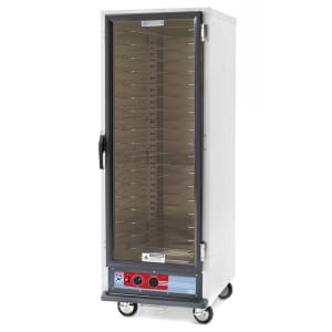 001-C519HFCU Full Height Non-Insulated Mobile Heated Cabinet w/ (18) Pan Capacity, 120v