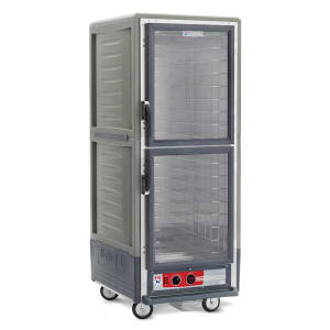 001-C539HDC4GY Full Height Insulated Mobile Heated Cabinet w/ (17) Pan Capacity, 120v