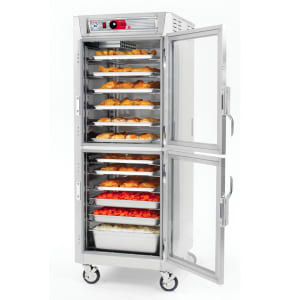 001-C589SDCL Full Height Insulated Mobile Heated Cabinet w/ (34) Pan Capacity, 120v