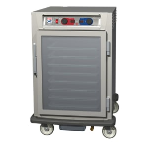001-C595SFCL 1/2 Height Insulated Mobile Heated Cabinet w/ (17) Pan Capacity, 120v