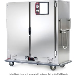 001-MBQ180D Heated Banquet Cart - (180) Plate Capacity, Stainless, 120v