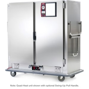 001-MBQ200D Heated Banquet Cart - (200) Plate Capacity, Stainless, 120v