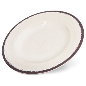 028-5400253 9" Round Melamine Salad Plate, Sweet Cream