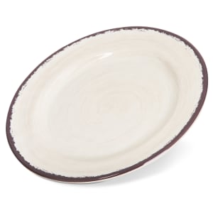 028-5400753 7" Round Melamine Bread & Butter Plate, Sweet Cream