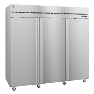 440-F3AFS 82 1/2" Steelheart Series Three Section Reach In Freezer, (3) Left/Right Hinge Solid Doors, 230v