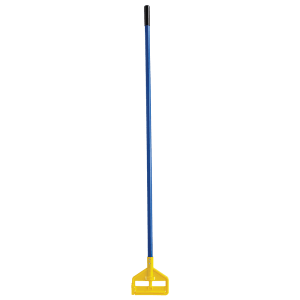007-H14600BL00 60" Invader Wet Mop Handle - 1" Headbands, Plastic, Yellow/Blue