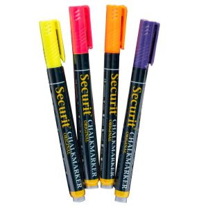 166-BLSMA100V4TR Mini Tip Chalk Markers, Assorted Tropical Colors