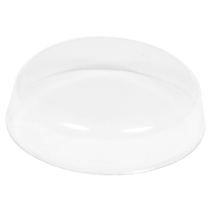 166-LGMB68 1 7/8" Round Milk Lid - (GMB6/8) Clear