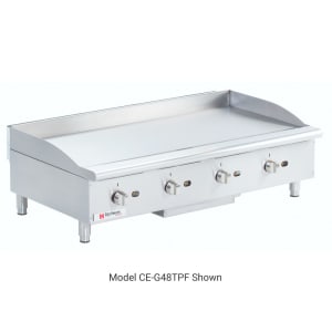 131-CEG48TPF 48" Gas Griddle w/ Thermostatic Controls - 1" Steel Plate, Convertible