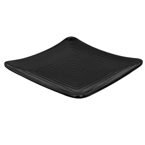 284-ML62BK 8 3/4" Square Melamine Dessert Plate, Black