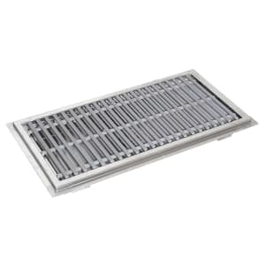 416-FTFG1260 Floor Trough w/ Subway-Style Grating - 60"L x 12"W, Stainless Steel