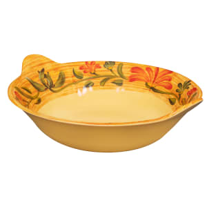 284-ML93VN 12 1/2" Round Pasta Bowl w/ 2 qt Capacity, Melamine, Yellow