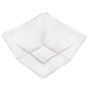 166-CRGSQ53 5" Square Rain Bowl, 23 oz, Styrene, Clear