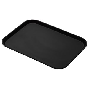 144-1014CT110 Rectangular Camtread Serving Tray - 10 5/8x13 3/4", Fiberglass, Black Satin