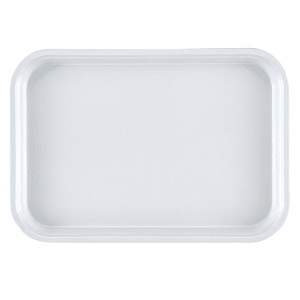 144-1015MT148 Rectangular Market Display Tray - 10 1/8" x 15" x 3/4", White