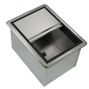 381-D2787 20" x 15" Drop In Ice Bin w/ 50 lb Capacity - Insulated, Stainless