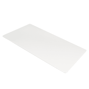 166-MEL189 18 1/4" x 9" Rectangular Platter - Melamine, White