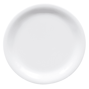 284-NP6DW 6 1/2" Round Melamine Dessert Plate, White