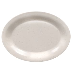 284-OP120IR 12" x 9" Oval Santa Fe Platter - Melamine, White