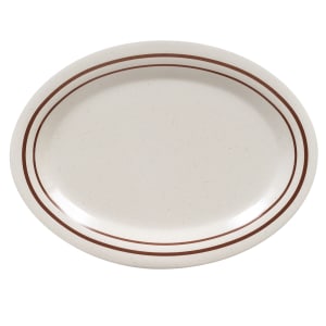 284-OP120U 12" x 9" Oval Ultraware Platter - Melamine, White