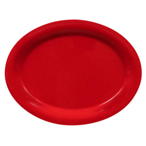 284-OP135RSP 13 1/2" x 10 1/4" Oval Red Sensation Platter - Melamine, Red