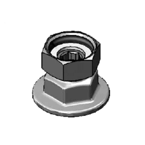 064-00BB Eccentric Flange - 3/4" Female NPT, Chrome Plated Brass