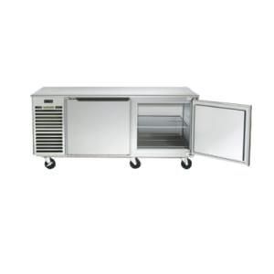 206-TU072HT115 72" W Undercounter Refrigerator w/ (2) Sections & (2) Doors, 115v