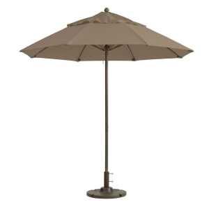 838-98358131 7 1/2 ft Round Top Windmaster Umbrella - Linen Fabric, Aluminum Pole