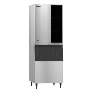 440-KM1340MWJB500 1323 lb KM Series Crescent Cube Ice Machine w/ Bin - 500 lb Storage, Water Cooled, 208-230v