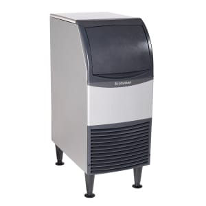 044-UF1415A1 15"W Flake Undercounter Ice Machine - 142 lbs/day, Air Cooled, Gravity Drain, 1...