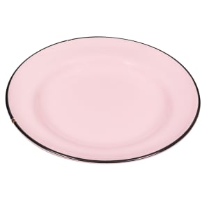 324-L2101003119 6 3/4" Round Tin Tin™ Plate - Porcelain, Pink