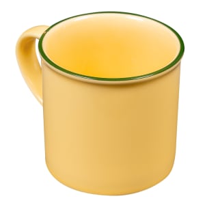 324-L2103006042 11 oz Tin Tin™ Coffee Mug - Porcelain, Yellow