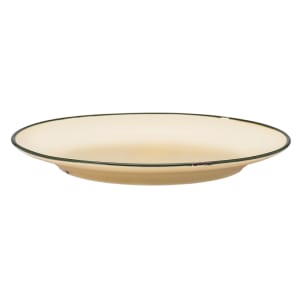 324-L2103006152 10 3/4" Round Tin Tin™ Plate - Porcelain, Yellow