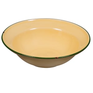 324-L2103006797 12 oz Round Tin Tin™ Rim Soup Bowl - Porcelain, Yellow