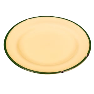 324-L2103006119 6 3/4" Round Tin Tin™ Plate - Porcelain, Yellow