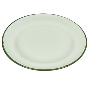 324-L2104009119 6 3/4" Round Tin Tin™ Plate - Porcelain, Green