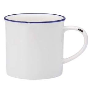 324-L2105008560 14 oz Tin Tin™ Cup - Porcelain, White & Blue