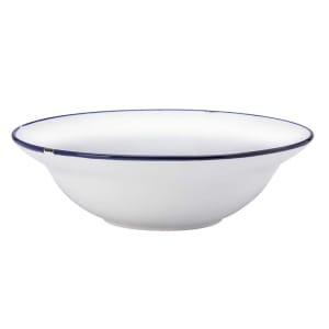 324-L2105008751 25 oz Round Tin Tin™ Pasta Bowl - Porcelain, White & Blue