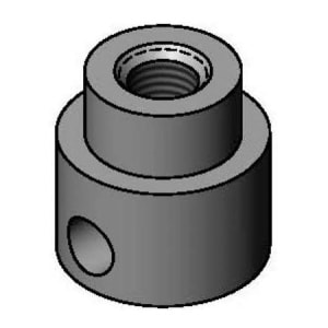 064-00075225 Push Button, Rough Chrome Plated