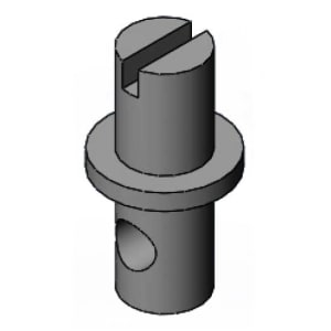 064-00083425 Stem for Glass Filler, Rough Chrome Plated