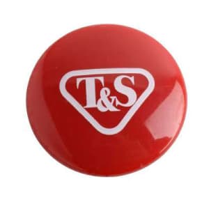 064-00119319NS Snap In Index Button w/ T&S Logo, Red