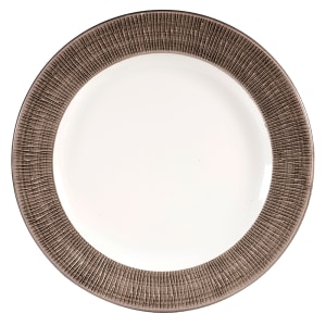 893-DUBALF581 10 7/8" Round Bamboo Spinwash Plate - Ceramic, Dusk
