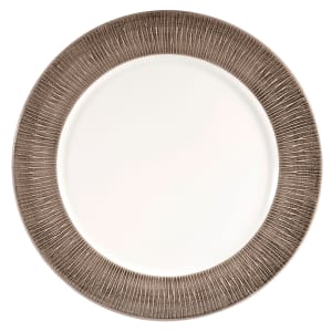 893-DUBALP121 12" Round Bamboo Spinwash Presentation Plate - Ceramic, Dusk