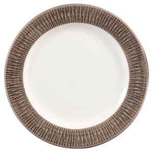 893-DUBALP651 6 5/8" Round Bamboo Spinwash Plate - Ceramic, Dusk